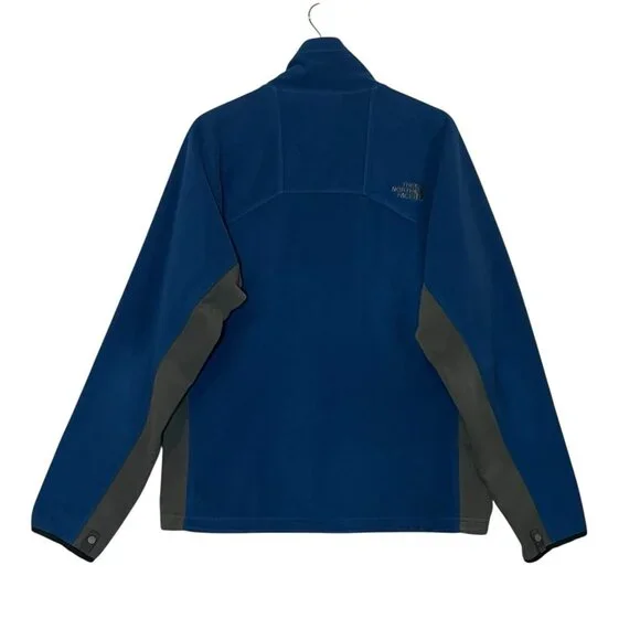 The North Face Jacket Men’s Fleece Medium Size Blue Full Zip Sweater Outdoor - Picture 2 of 11